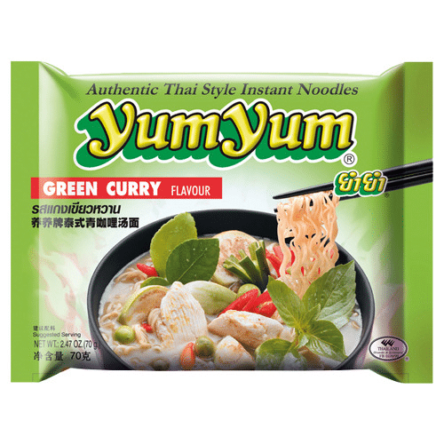 Yum Yum - Instant Nudelsuppe Thai Green Curry 70g