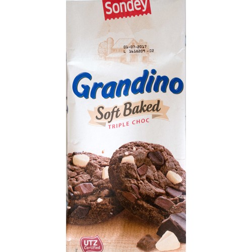 Sondey Grandino Soft baked Cookies Triple-Choc 210g
