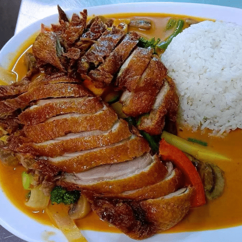 Thai-Curry mit Ente (leicht scharf)