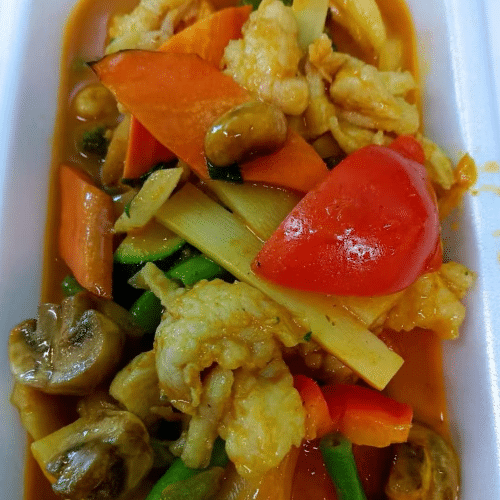 Thai-Curry mit Huhn (leicht scharf)