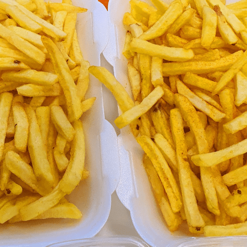 Pommes frites Teller