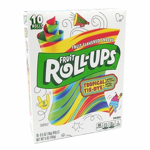 Fruit Roll Ups Tropical Tie Dye Pack 10er 141g
