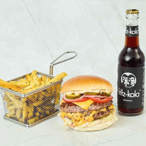 Menü Double Cheeseburger