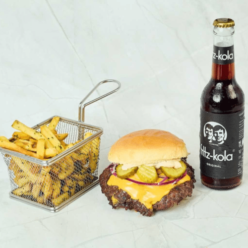 Menü Double Cheesy Smash Burger