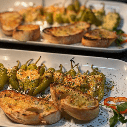 Gegrillte Peperoni