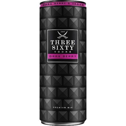 Three Sixty Vodka Dark Berry 0.33l (EINWEG)