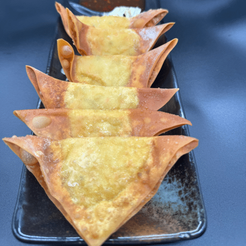 Gebackene Wantan (6 Stück)