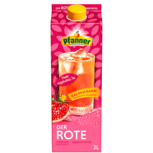 Pfanner Roter Tee Zitrone-Granatapfel 2l