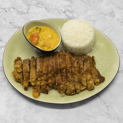 Knusprige Ente mit scharfer Currysauce