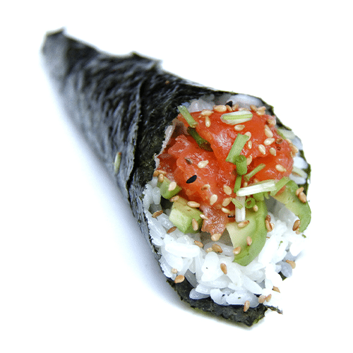Spicy Salmon Handroll