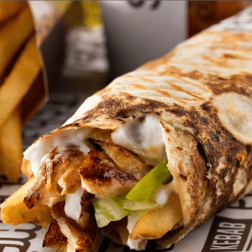 Shawarma Sandwich Fladenbrot (scharf)