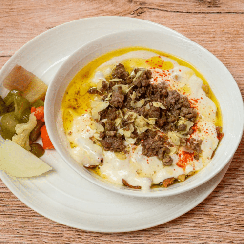 Fatteh mit Hackfleisch