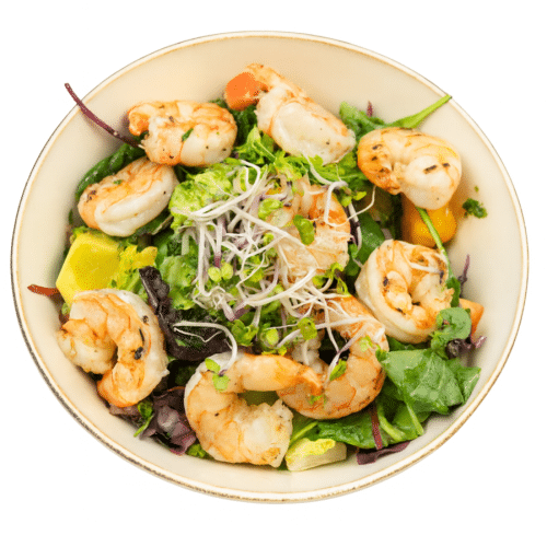 Ensalada Fresca con Camarones