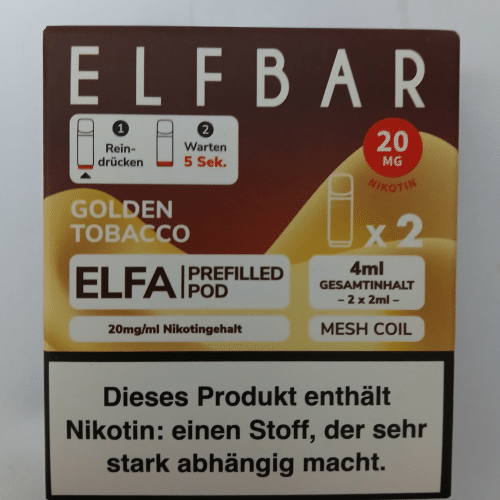 Elfbar Pods  Golden Tobacco