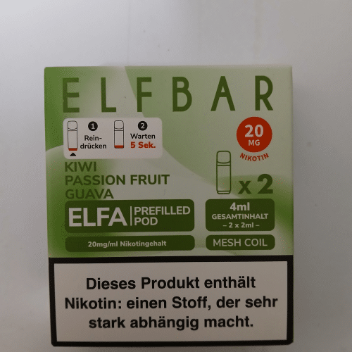 Elfbar Pods Kiwi Passion Fruit Guava