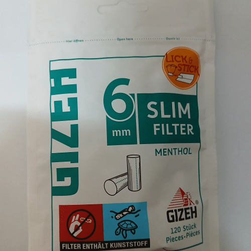 Gizeh Slim Filter Menthol 6mm