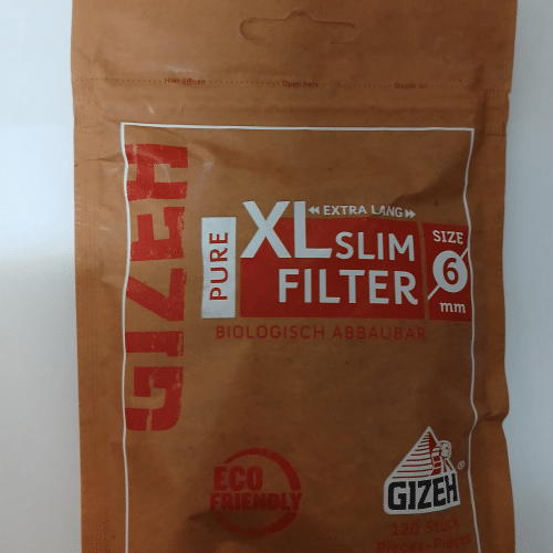 Gizeh Slim Filter XL Pure Biologisch 6mm