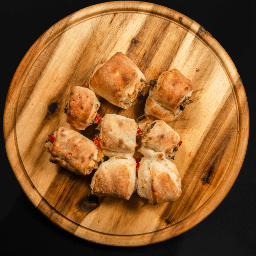Vegane Pizzabrötchen 1 (6 Stück)