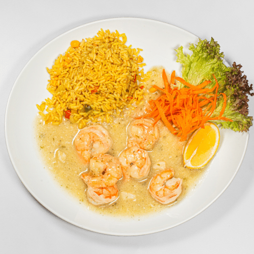 Scampi al Vino Bianco