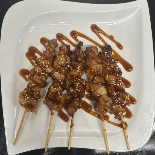 Yakitori mit Hühnerfleisch 5 Stück
