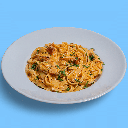 Bandnudeln mit Lachs-Sahne-Sauce