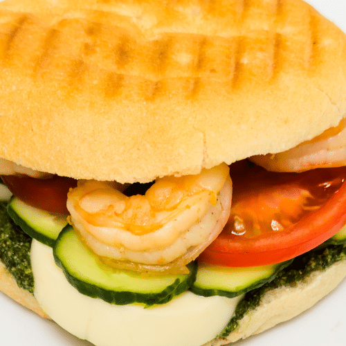 Panini Sandwich mit Garnele