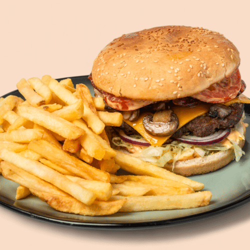 Champignon Bacon Burger Menü