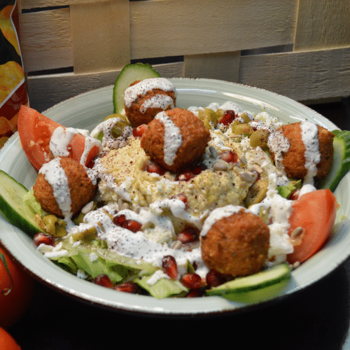 Falafel Hummus Salat