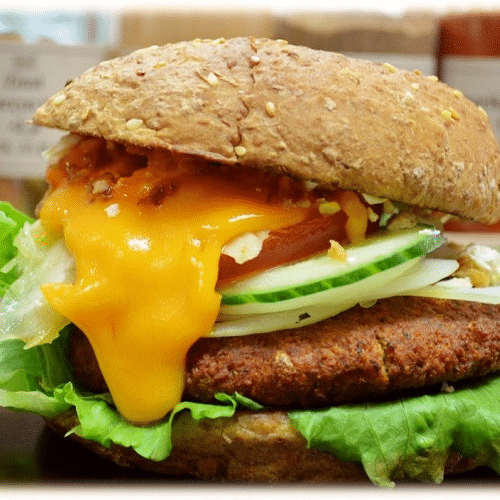 Seitan-Kichererbsen Burger