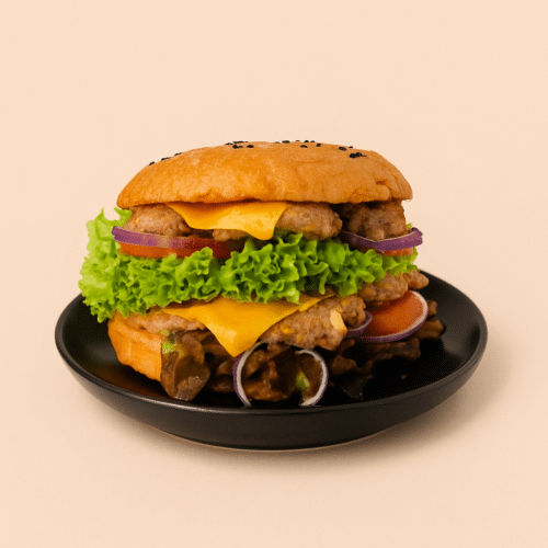 Doppelter Cheeseburger