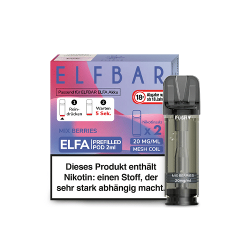 2x Elfbar Elfa Pod Mix Berries 20 mg/ml