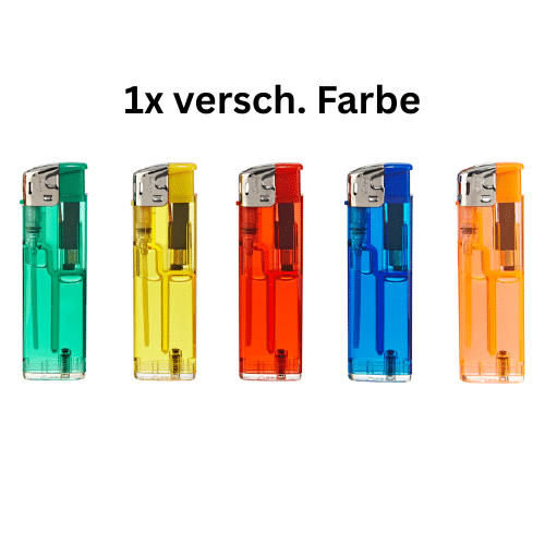 Atomic Elektronik Feuerzeug transparent
