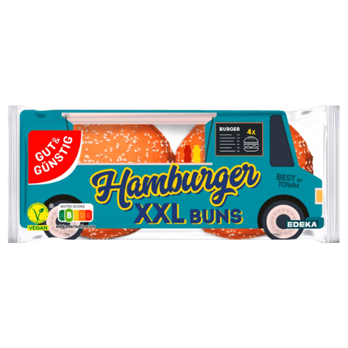 G&G XXL Hamburger Buns mit Sesam 4stk.