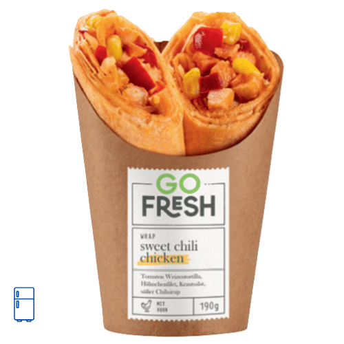 Go Fresh Wrap Hähnchen Sweet Chili 190g