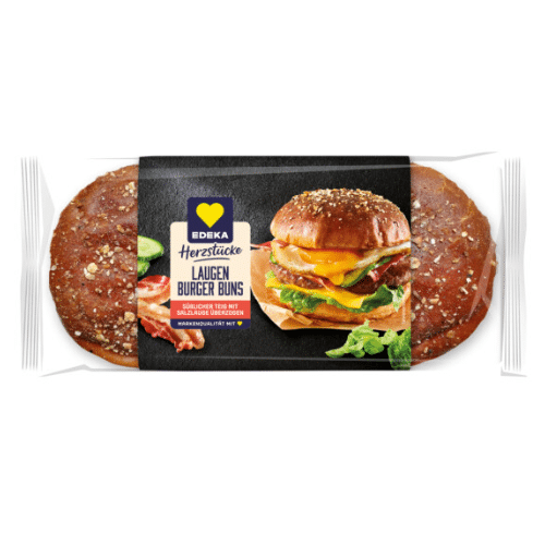 Herzstücke Laugen Brioche Buns 4stk