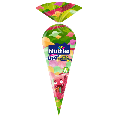 Hitschler Hitschies brizzl Ufos Saure Drachenzungen, vegan 75g