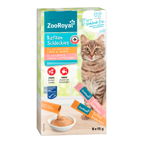 Rewe Zooroyal Katzenschlecks Geflügel La 8x15g