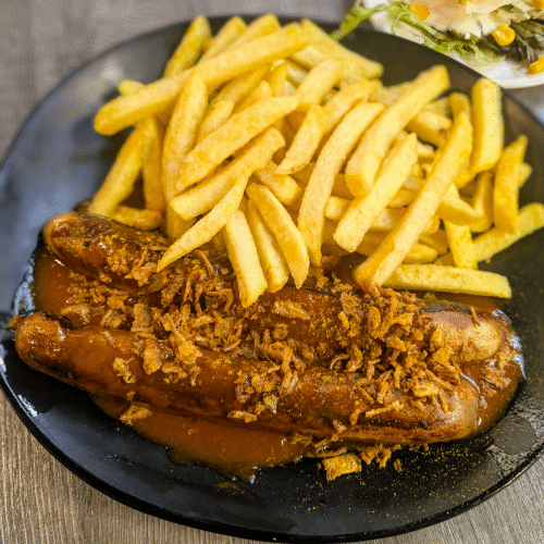 Doppelte Currywurst (Geflügelfleisch)