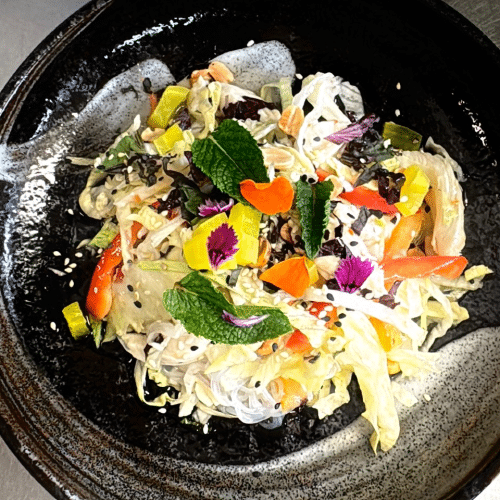 Glasnudelsalat mit Hühnerfleisch