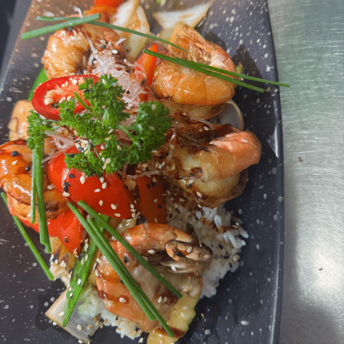 Teriyaki Garnelen