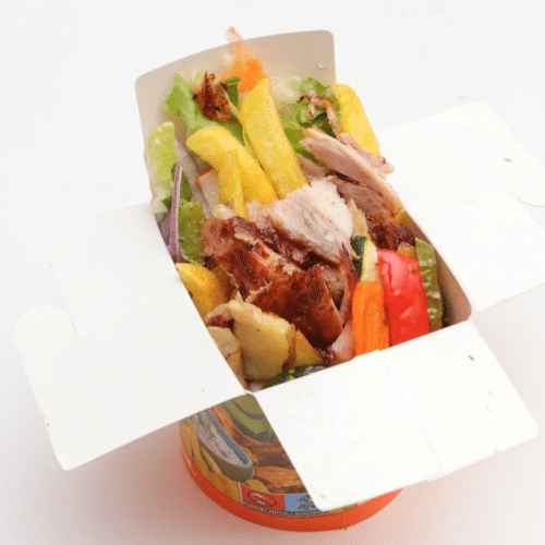 Döner Box (groß) mit Reis oder Pommes