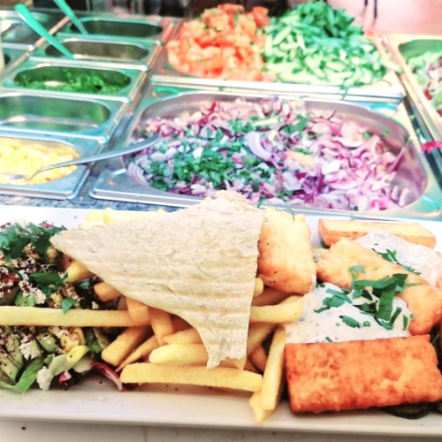 Halloumi Teller Groß mit Reis oder Pommes