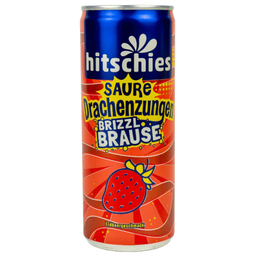 Hitschies Saure Drachenzungen Brizzl Brause Erdbeer 0.25l
