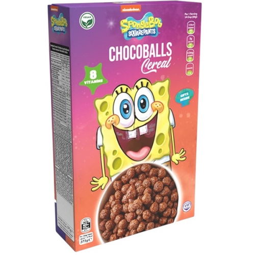 Spongebob Crunchiz Choco Pops 375g