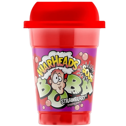 Warheads Bubble Tea - Sour Strawberry