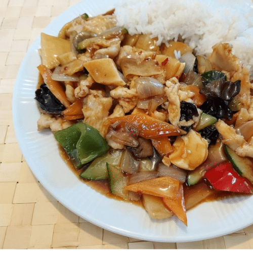 Huhn nach Szechuan Art