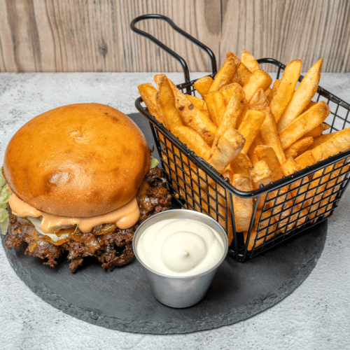 Menü Cheesy Cheeseburger