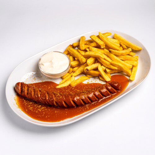 Currywurst Mit Pommes