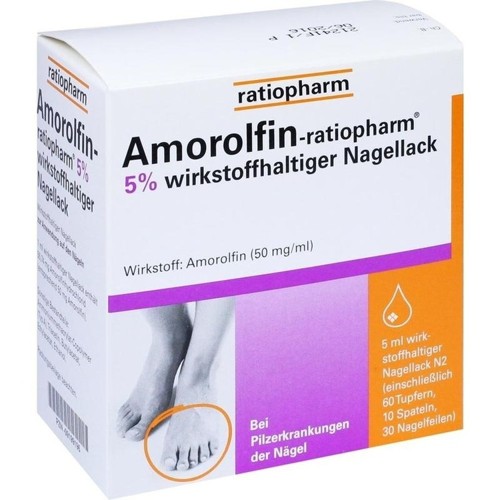 Amorolfin-ratiopharm 5% wirkstoffh. Nagellack 5 Milliliter