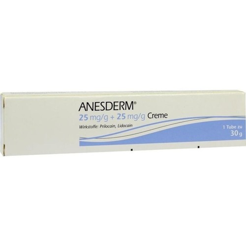 ANESDERM 25mg/g + 25mg/g Creme 30 Gramm